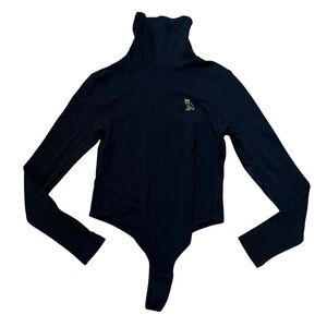 OVO October's Very Own Black Long Sleeve Bodysuit Top Size Medium